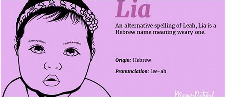 Name lia meaning